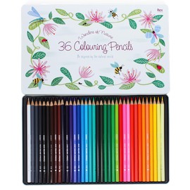 Rex London Wonders of Nature 36 Colouring Pencils in a Tin