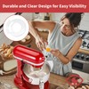 Removable Pouring Shield Splash Guard for KitchenAid 5.5-7 Quart Bowl-Lift