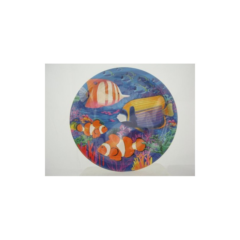 Coral Reef Dinner Plates, 8ct