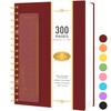 NIRMIRO Notepad, Notebook A5, 300 Pages/150 Sheets Wirebound Spiral Notebook