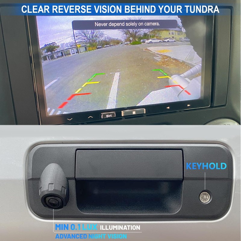 EWAY Tailgate Handle Backup Camera for Toyota Tundra 2007-2013 Reversing