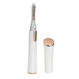 IWOWHERO 1PC Portable Electric Eyelash Curler Stylish Heating Eyelash Clip for Women Use Quick Heating for Home Makeup Application White
