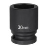 sourcing map 6-Point Impact Socket 3/4" Drive 30mm Metric 40Cr