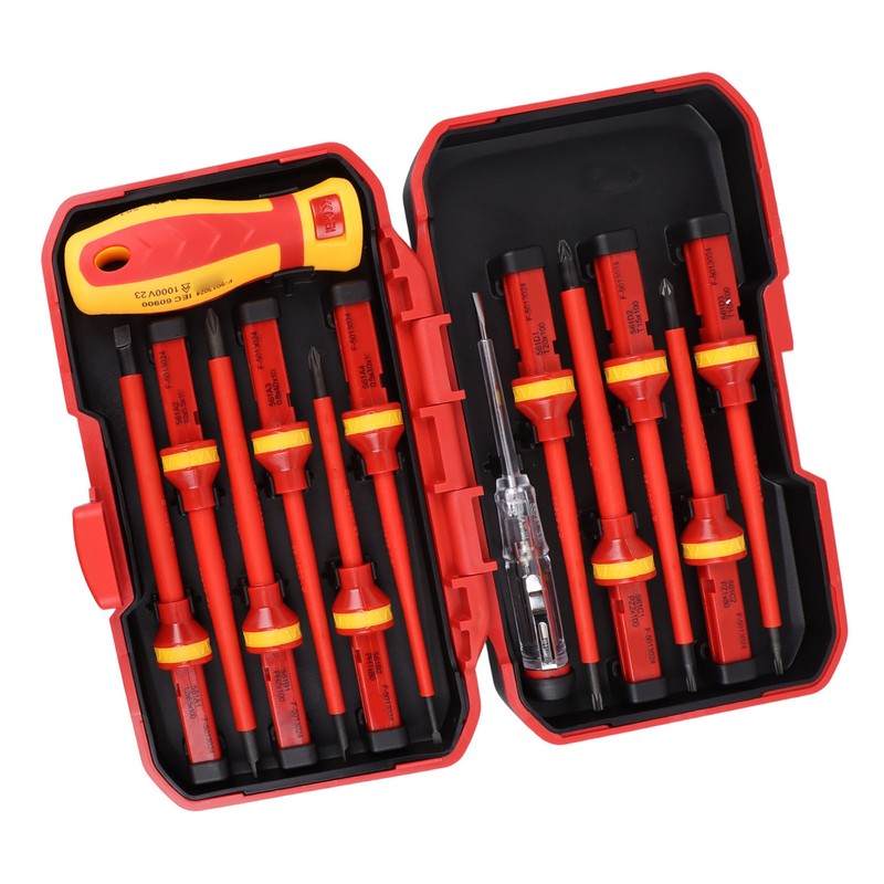 Premium Insulated Screwdrivers Set Insulated Professional Electricians Slotted Crossed Screwdriver