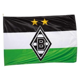 Hissfahne Borussia Mönchengladbach with Carabiner Hooks 150 CM x 100 CM