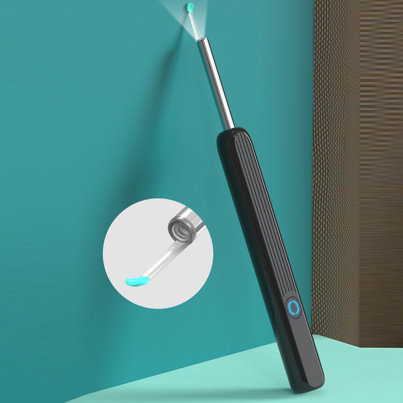 LED Light Earpick Ear Wax Removal HD Camera Visible Smart