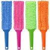 4 Pack 15 inch Reuseable Microfiber Feather Duster, Blind Duster,