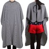 TRIXES Full Length Black White Monochrome Hairdressers Gown - Adjustable