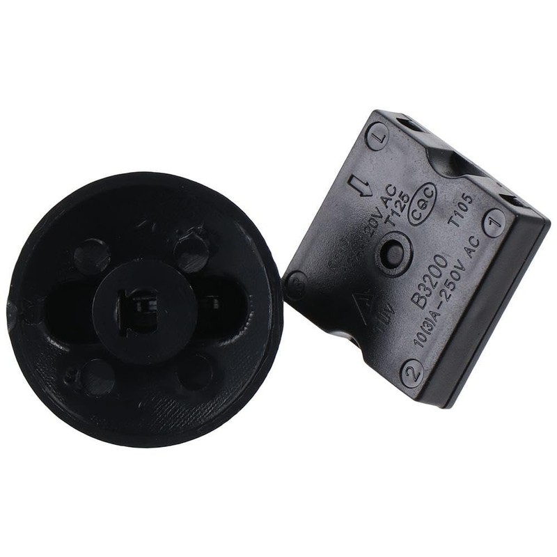 AllGIFT Rotary Switch Speed Selector 13A-125V/10A-250V Universal 4 Position 3