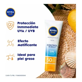 Protector Bloqueador Solar Nivea 2pz 50ml C/u *envío Gratis*