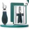 Eagle Beak Angled Nail Clippers 3-Piece Set,Long Handle Wide Jaw
