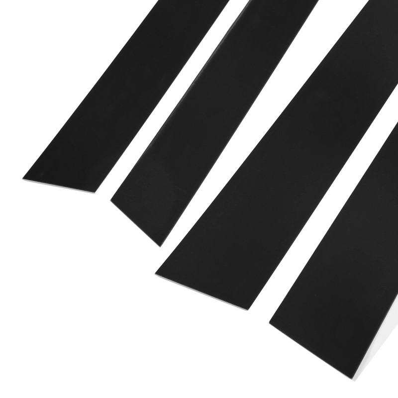 6 Pcs Side Door Window Cover Glossy Black Pillar Post