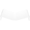 Plymor Clear Acrylic Open Book Display Stand, Flat, 12.375" W