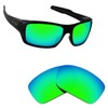 Alphax Emerald Green Polarized Replacement Lenses for Oakley Turbine OO9263