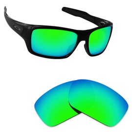 Alphax Emerald Green Polarized Replacement Lenses for Oakley Turbine OO9263