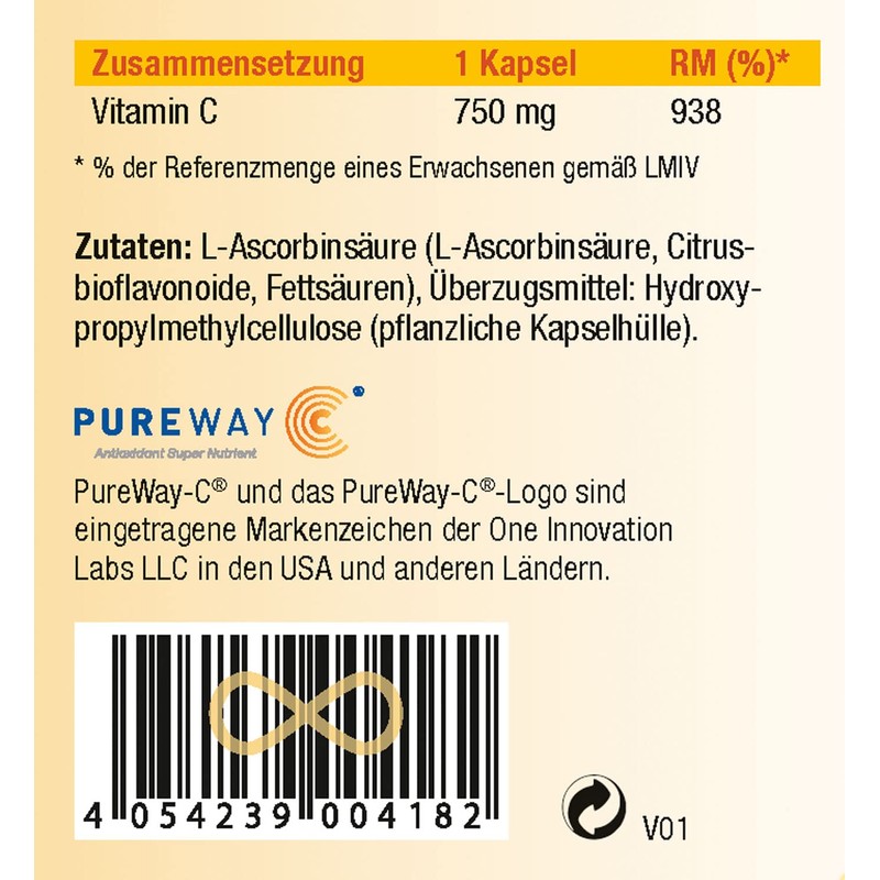KOPP Vital® PureWay-C® 90 Capsules 86 g Vitamin C High