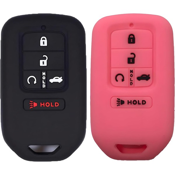 KUSTSOFT Silicone Key Fob Cover for Honda Accord Civic CR-V