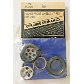 R&D UNIQUE CURBSIDE DIORAMICS PLANET FRONT WHEELS & TIRES RDA-2458