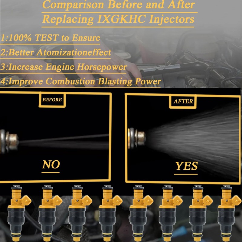 IXGKHC 8X Inyectores de combustible EV1 para GM TPI 22