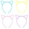 Hufopik 4 Pcs cat ear headbands, ideal for parties, costumes,