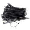 Nartel® 100 Pack of Black Cable Ties, 200mm x 2.5mm,