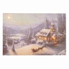 Thomas Kinkade Sunday Evening Sleigh Ride White 24 x 16