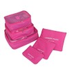 Go2buy 6pcs Travel Luggage Organizer Set Backpack Storage Pouches Suitcase