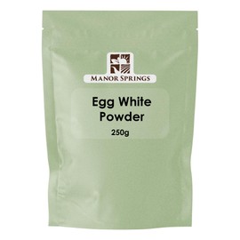Egg White Powder 250g for Baking, Cooking, Use to Make Meringue, Royal Icing and Shakes, Protein Powder by Manor Springs