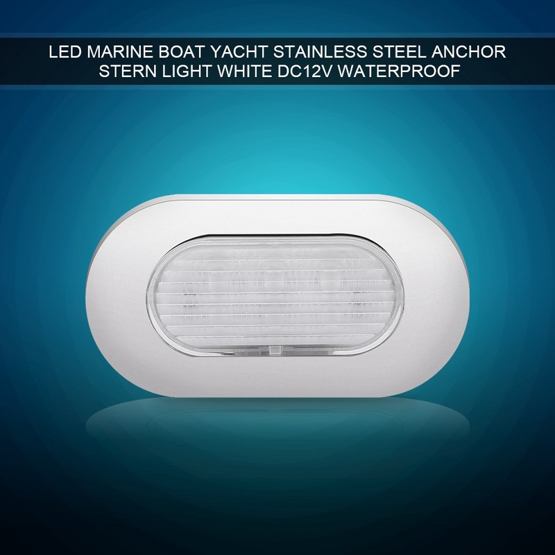 Stainless Steel 12V 2835SMD LED Anchor Stern Transom Light Lamp