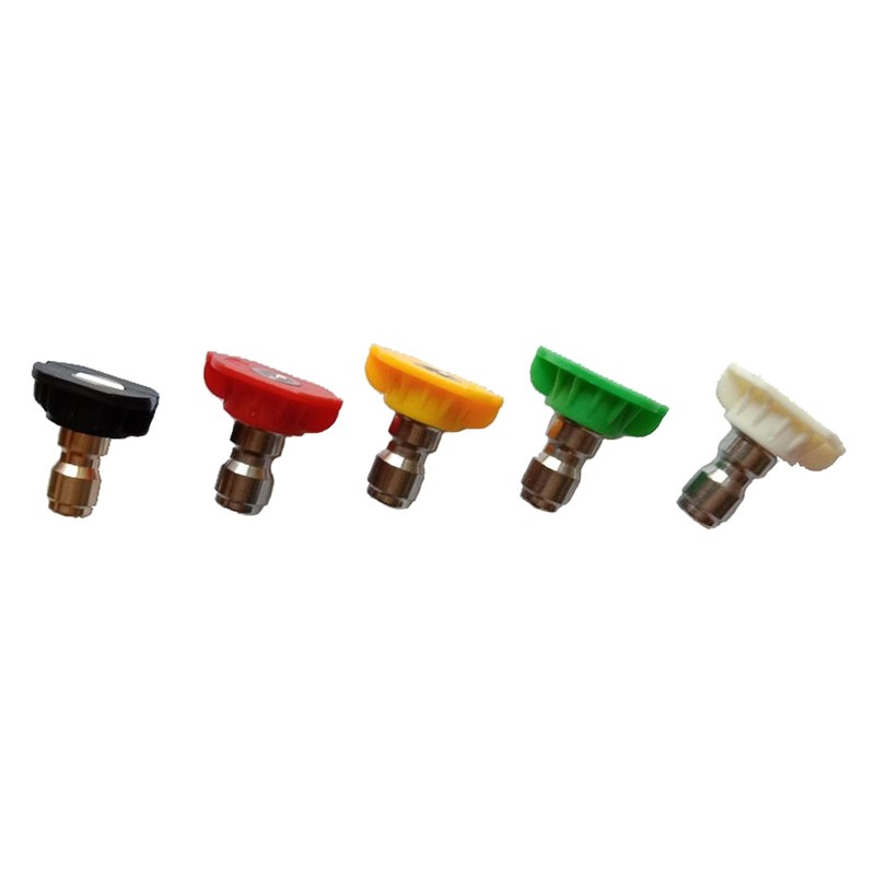 NIHENHAO 5pcs/set Car Wash Nozzle, 1/4" Quick Connector Metal Lance