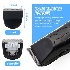 2PCS Professional Clippers/Trimmers Snap-On Replacement Blades #2068-300 - for Wahl Peanut Hair Clipper 8685, 8655, 8663, 8685-1301 - Black by Acupress