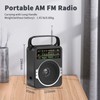 JEUJUG Portable AM FM Radio, Bluetooth 5.0 Radios 5 Watts