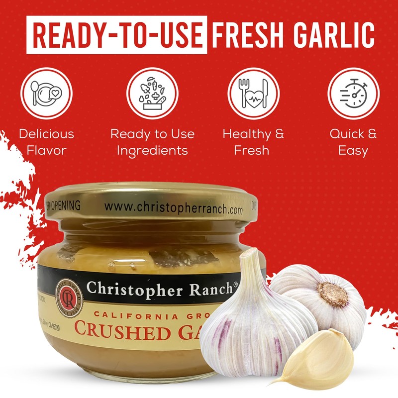 CHRISTOPHER RANCH Crushed Garlic, 4.25 OZ