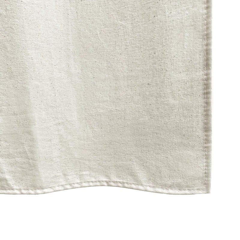 YISURE Beige Cotton Shower Curtain 72x84 Inch, Natural Extra Long