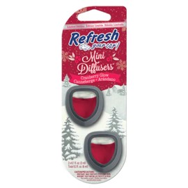 Refresh Your Car! Mini Diffuser - Car Air Fresheners Vent Clips: The Best Car Freshener for a Refreshing Drive! (Cranberry Glow, 1 Pack)