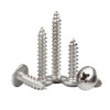 Xiedeai Self-Tapping Wood Screws Stainless Steel Screws Round Head Hardware