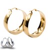 MAJALE Gold Hoop Earrings for Women Creole Style - Large