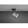Trio Leuchten Burton 811400132 Wall Spotlight Metal Matte Black Fabric