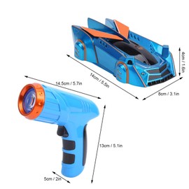 Bnineteenteam Coche de Control Remoto, Coche de Carreras para Escalar Paredes, Sensor de Luz de Seguimiento Infrarrojo, Tracción en Las 4 Ruedas, Juguetes para Niños (Blue)