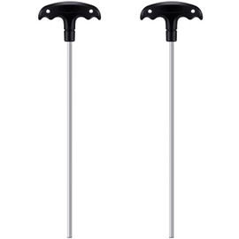 Honoson 2 Pcs 13" Hex Key for Pool Anchors, T Handle Hex Key for Swimming Pool Cover Deck, Black