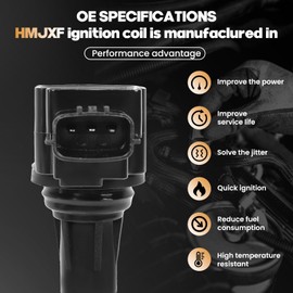 Ignition Coil UF550 Compatible with 2007-2017 Nissan Infiniti Maxima Quest Pathfinder Murano Altima Q50 EX35 G25 FX35 QX60 V6 3.5L Engines - 1 Pack