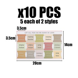 150 Sheets of Bible Index Stickers, Reading Mark Stickers, Minimalist Stickers, Alphabet Stickers, Reading Accessories