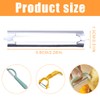 HQRKOTM Pack of 6 Tupper, Peeler Replacement Blades for Asparagus