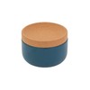 Kamenstein Ceramic and Cork Salt Pig with Easy Lift Lid