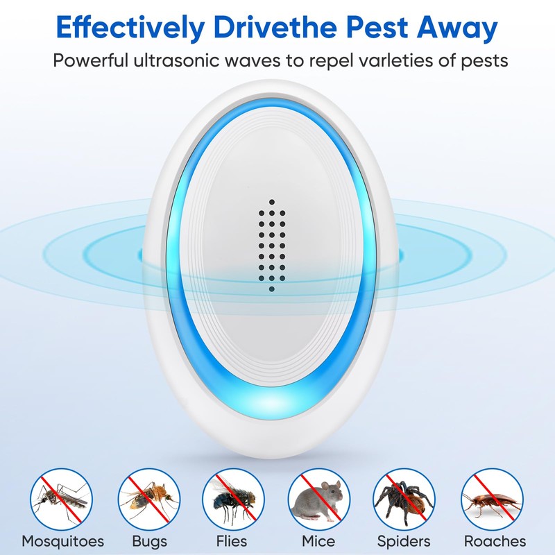 2025 Upgraded Ultrasonic Pest Repeller Indoor Ultrasonic Repellent, Mouse Repellent