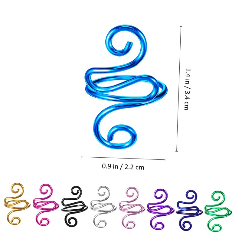 TEHAUX 9pcs Adjustable Crochet Rings Yarn Guide Finger Holders for