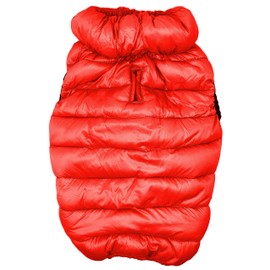Pet Life Pursuit Quilted Ultra-Plush Thermal Dog Jacket, MD, Red