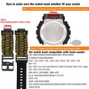 Abanen Nylon Braided Watch Band Paracord Strap with Adjustable Safety