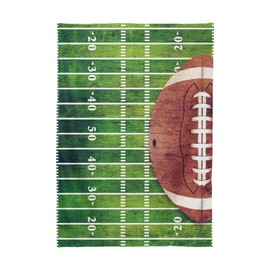 Dallonan Table Decoration for Party Retro Grunge American Football and Ball Rectangle Table Cloth Polyester Tablecloth Rectangle Table 54 x 72 Inch for Dinner Table Decor