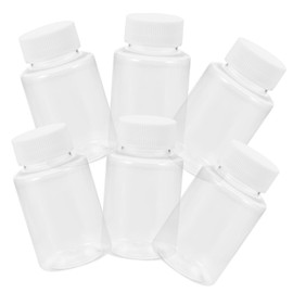 FELTECHELECTR 6pcs Oil Sample Bottle Sealing Reagent Bottle Sample Vial for Lab Sealed Bottle With Cover
